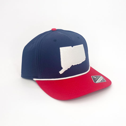 Embroidered CT State Logo Hat (Navy/Blue)