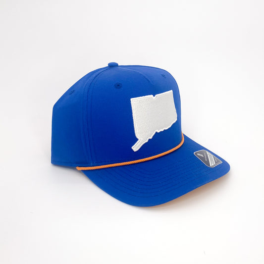 Embroidered CT State Logo Hat (CT Flag Blue)