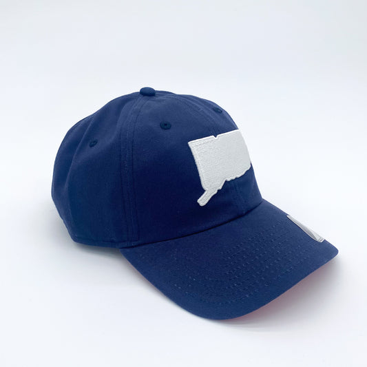Embroidered CT State Logo Dad Hat (Navy)