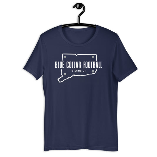 Blue Collar Football State Logo T-Shirt