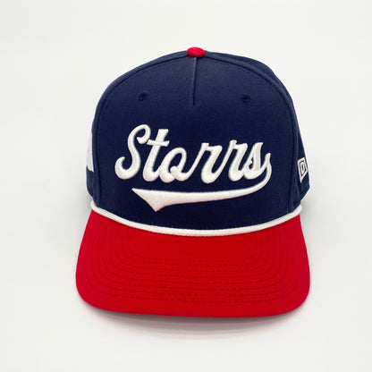 Premium Storrs Script Snapback 2.0 (Navy/Red/White)