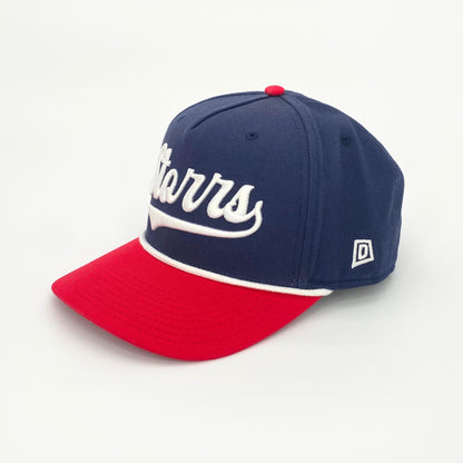 Premium Storrs Script Snapback 2.0 (Navy/Red/White)