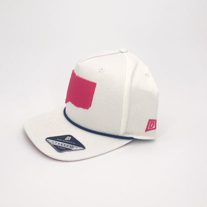 Premium CT State Logo Hat (White/Pink)