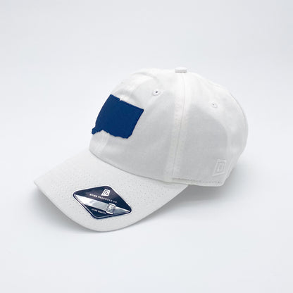 Premium CT State Logo Dad Hat (White)