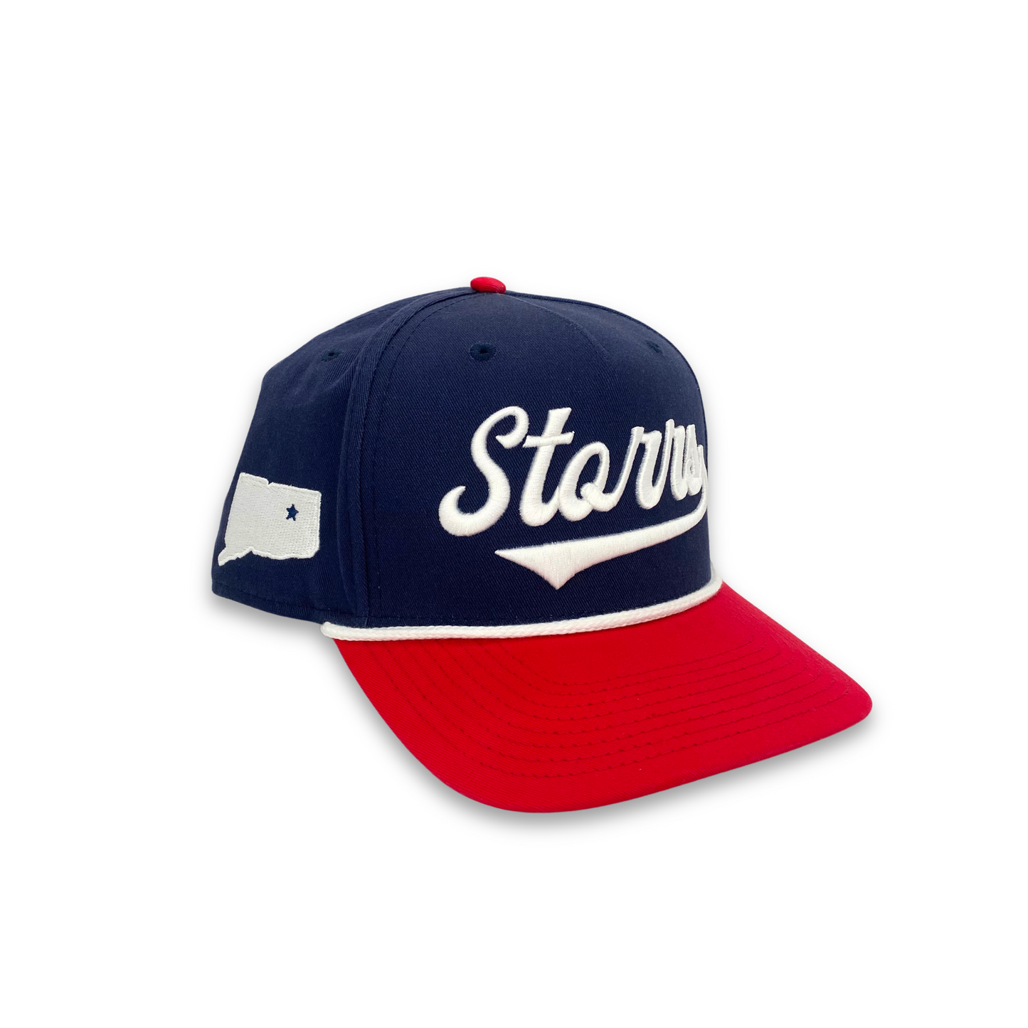 Premium Storrs Script Snapback 2.0 (Navy/Red/White)