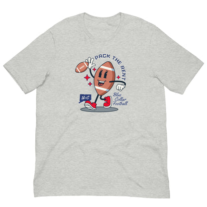 Pack The Rent Cartoon Football T-shirt