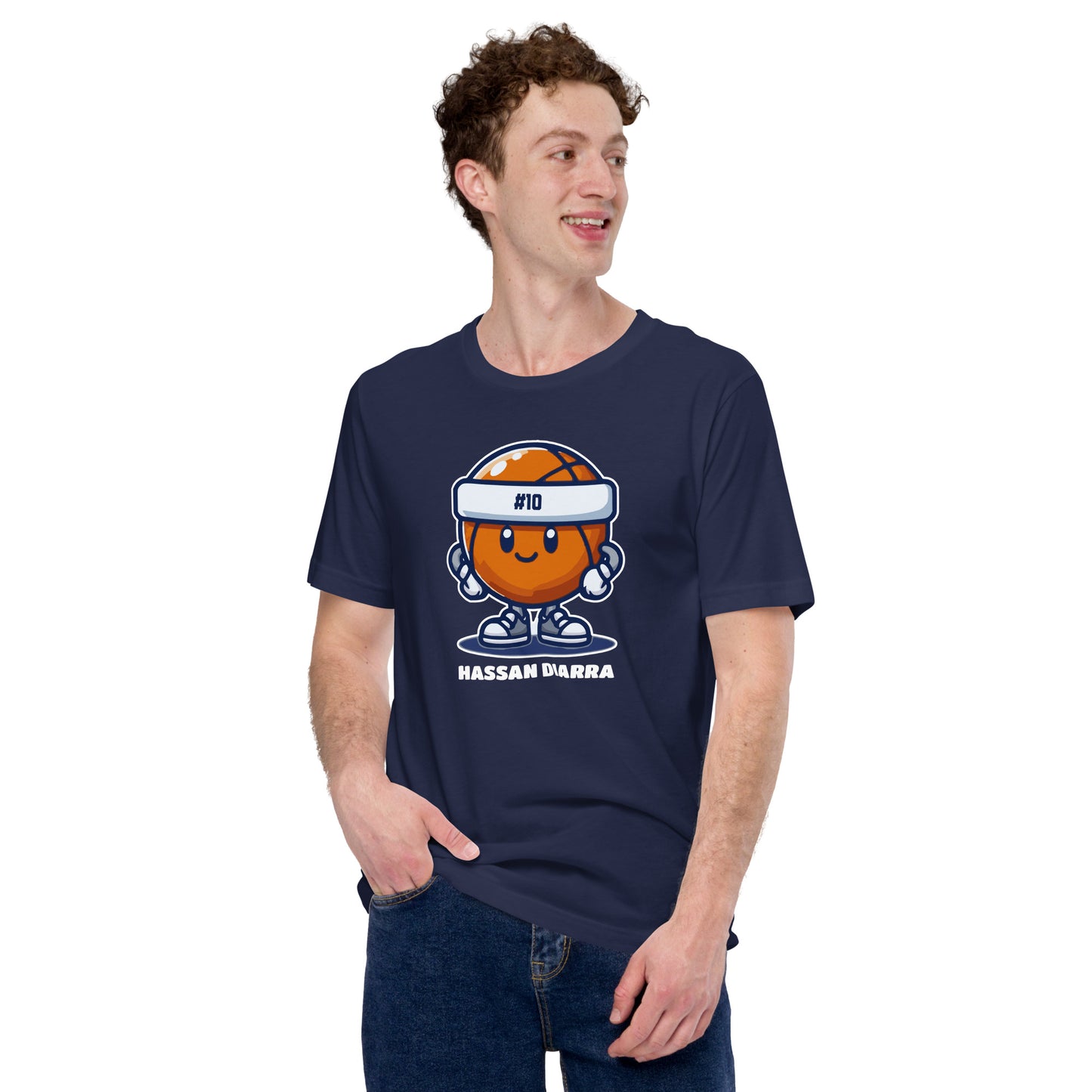 Hassan Diarra Basketball Cartoon T